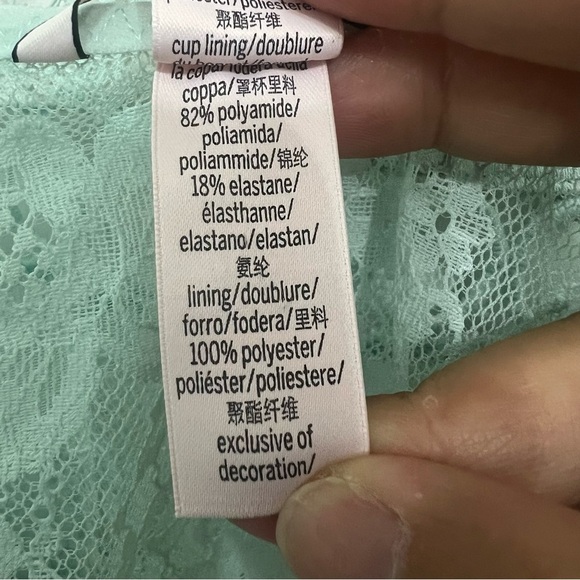 Victoria’s Secret XS Green Babydoll Y2K Coquette Mini Fairy Lace Mini Dress - Picture 12 of 13